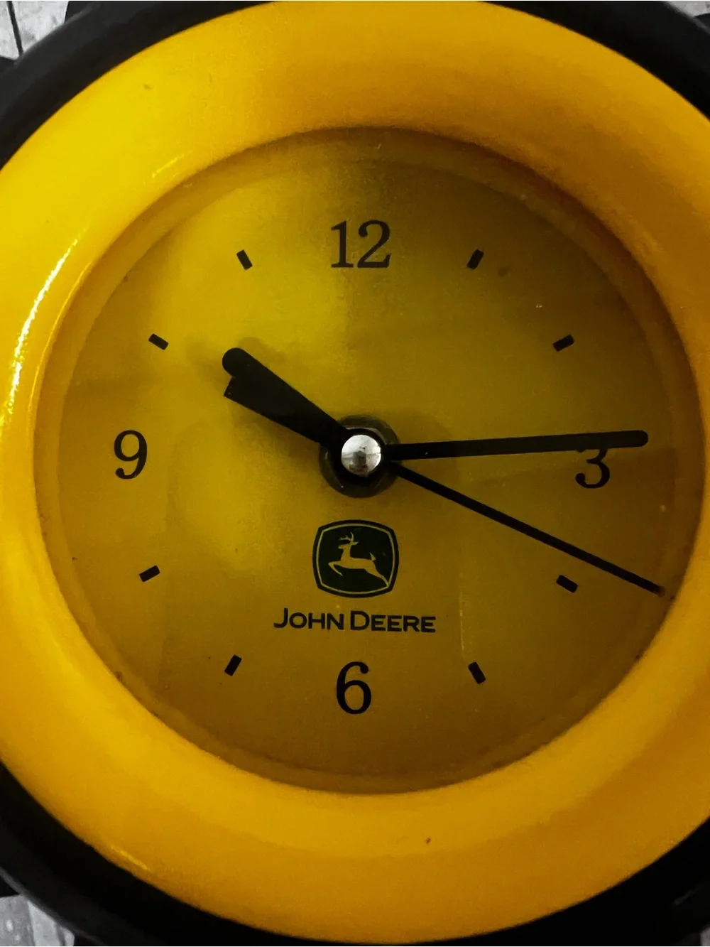 John Deere Tire Desk Or Wall Clock WORKS